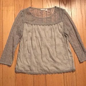 Anthropologie blouse with beautiful pattern